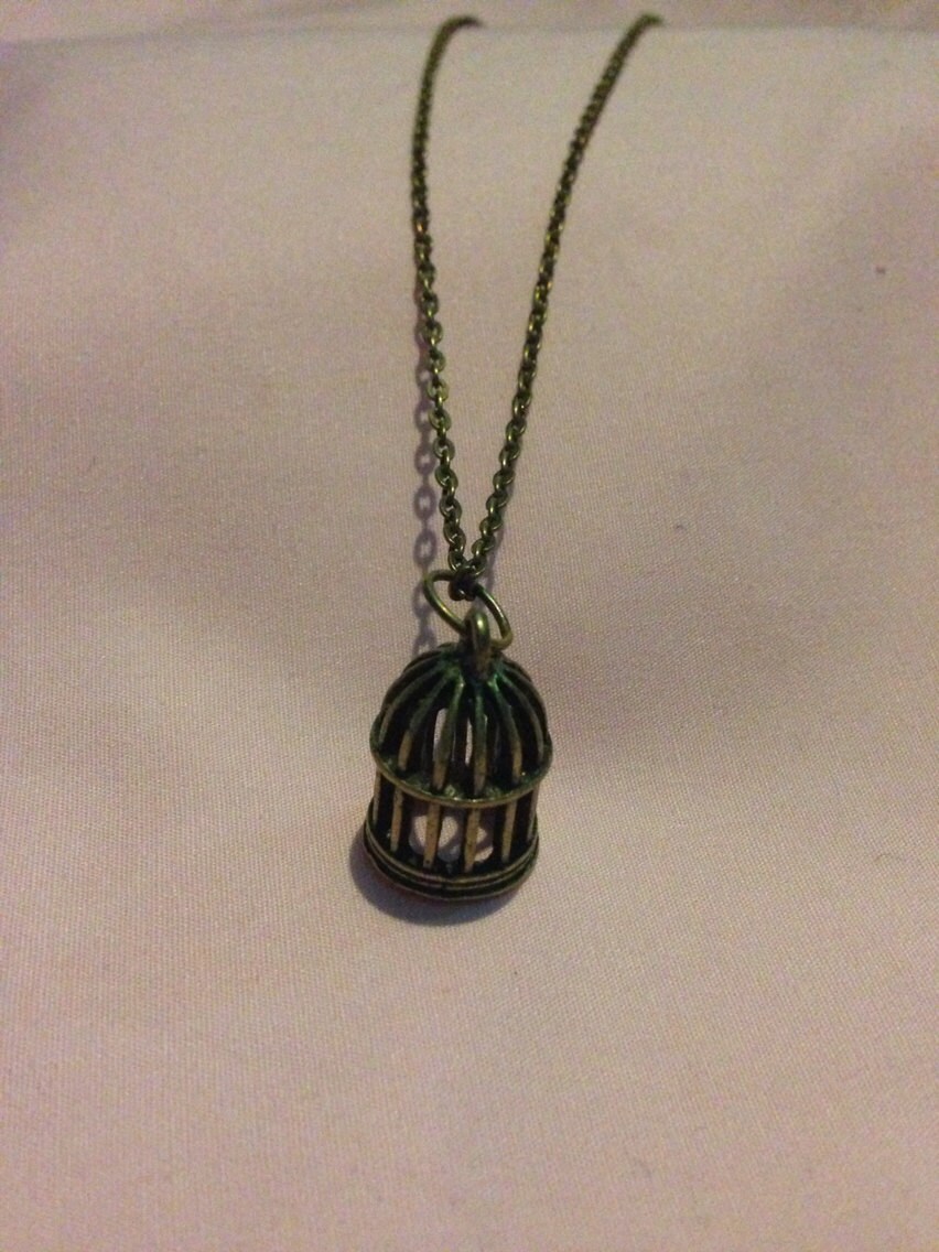 Birdcage Necklace by KreativKatJewellery on Etsy