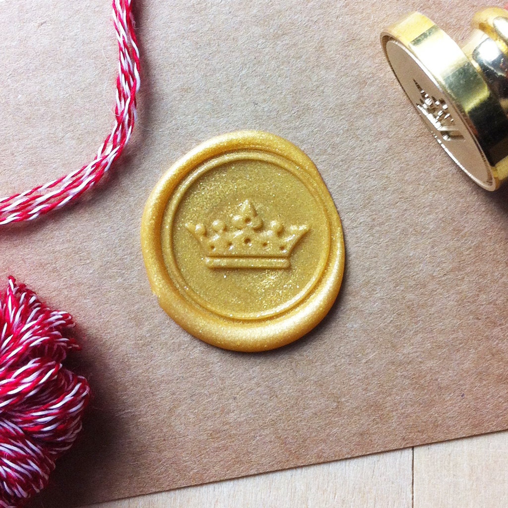 Crown Wax Seal Stamp Custom Order Initials Stamps