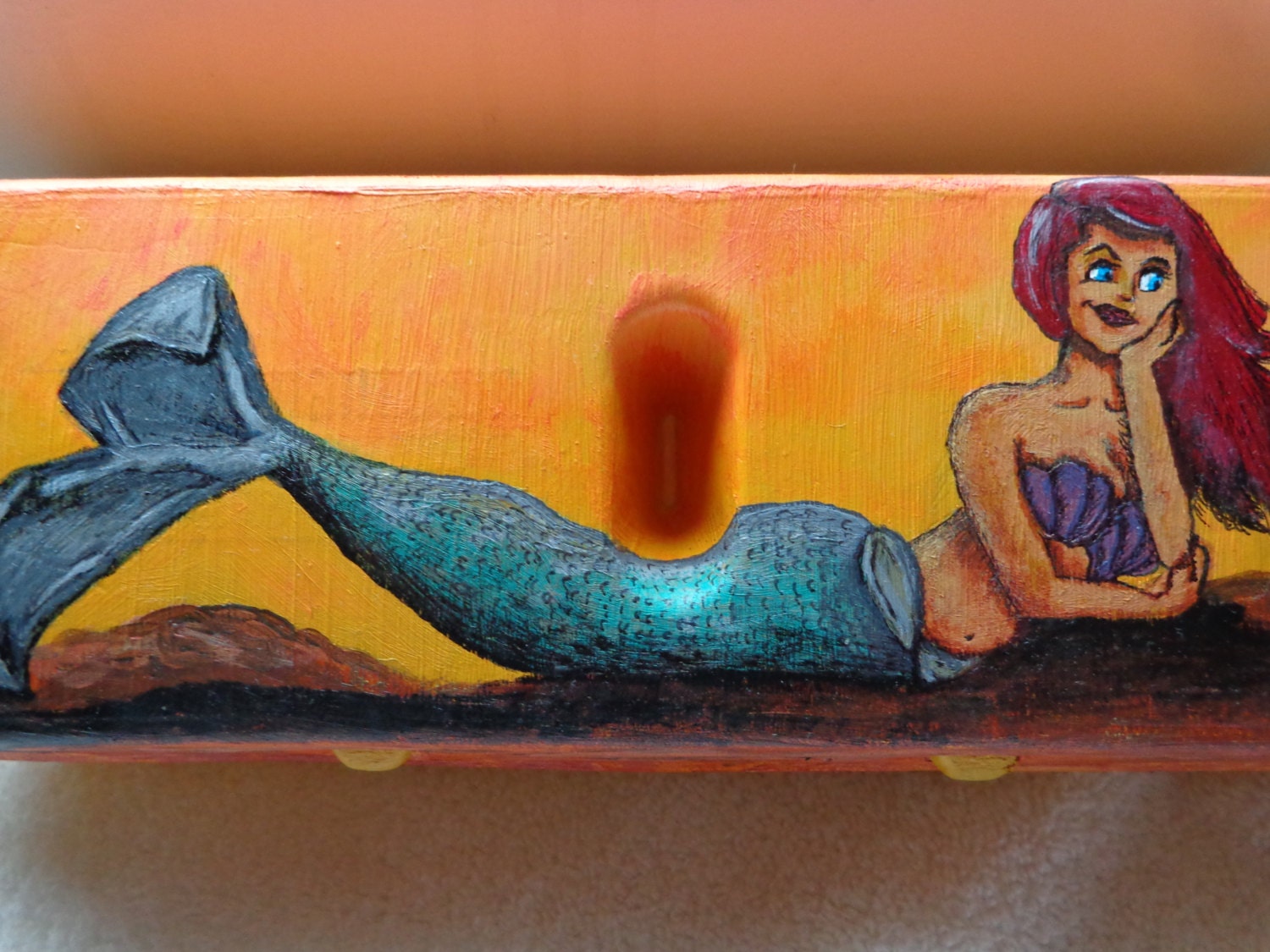 little mermaid egg carton jewelry box and knick by AbstractDooDads