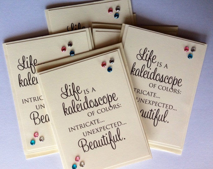 Encouragement Cards for Friends, Cards with Quotes, Life, Beautiful, Handmade Cards