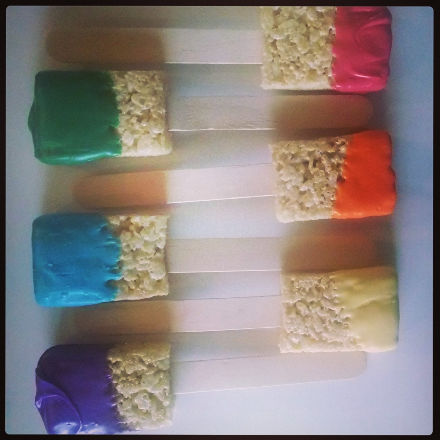 Paint brush rice crispy treats by SweetUOffYourFeet on Etsy