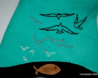 PurrWear Embroidered SlipOn/SlipOff Fleece Sphynx Sweater / Shirt.
