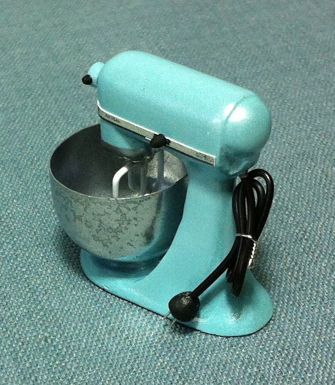 Kitchen Aid Mixer Miniature Pastel Blue Kitchenware Supplies