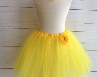 Yellow Girls Tutu Set