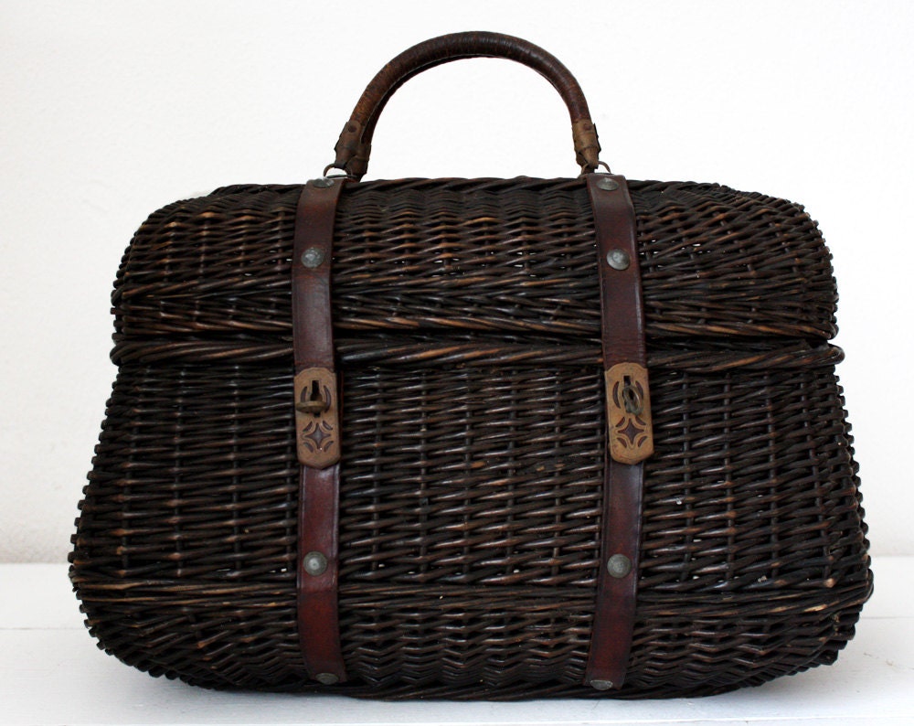 Amazing Large Antique French BASKET Late 1800’s. Etsy finds