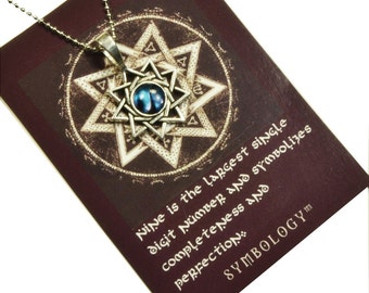 Nine Pointed Star Necklace N10261