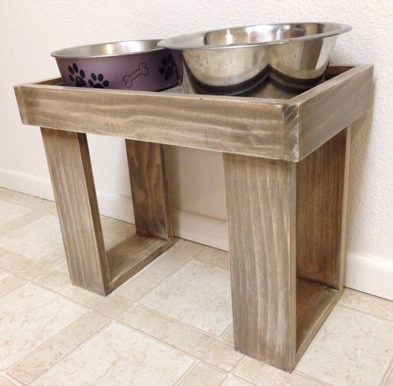 Elevated Pet Feeder Large by studio10b on Etsy