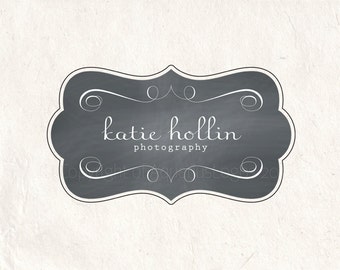 Photography logo - watermark logo - logo design template. Instant download DIY logo psd file