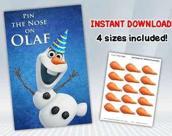 pin the nose on olaf etsy