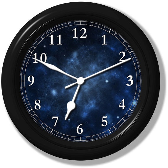 Star Field Unique Wall Clock Handmade Gift by ClocksGalore