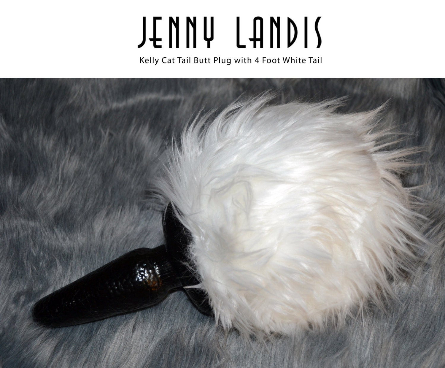 JENNY LANDIS 7 Furry Bunny Tail Butt Plug By JennyLandisShop