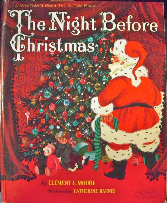 The Night Before Christmas Whitman Giant Tell-A-Tale Book