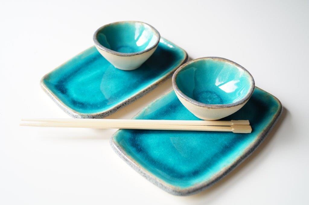 Sushi Set Sushi Dish Four Pieces Serving Set for Two