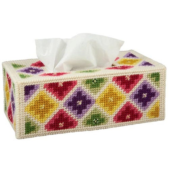 Items similar to COUNTRY QUILT Regular Size Tissue Box Cover on Etsy