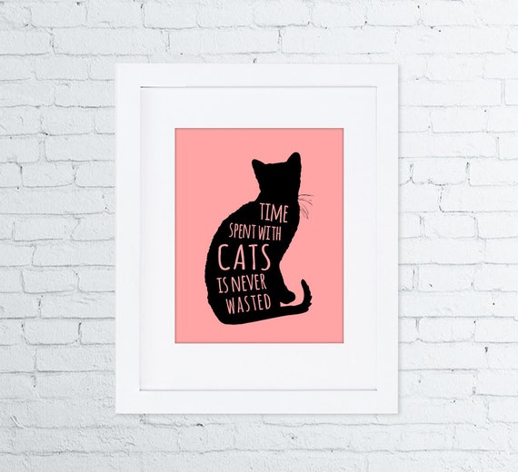 Cat Print Cat Poster Wall Decor Wall Art Cat Lover