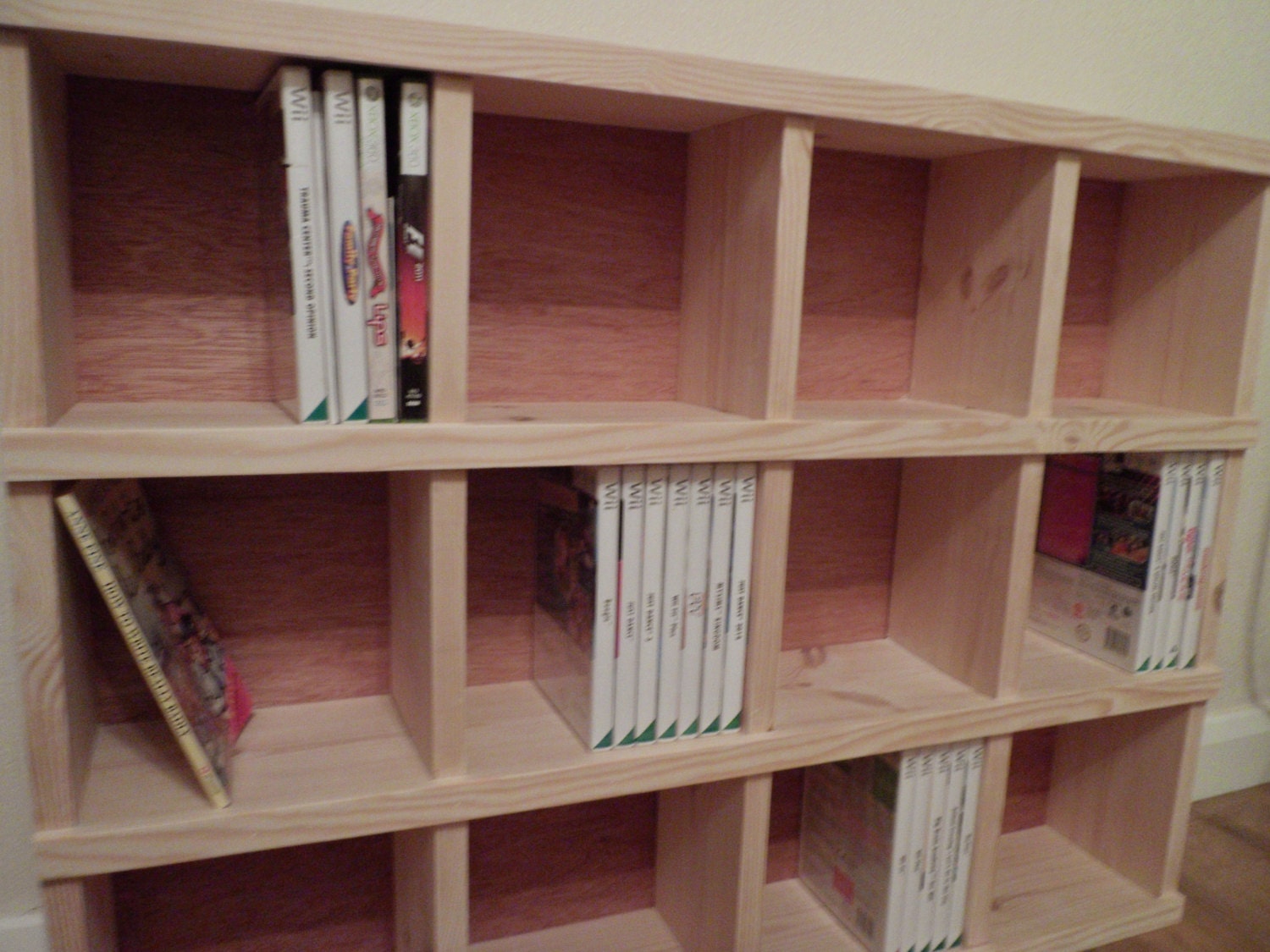 Handmade Wooden Pigeon Hole Storage Unit Cubby Hole Shelf