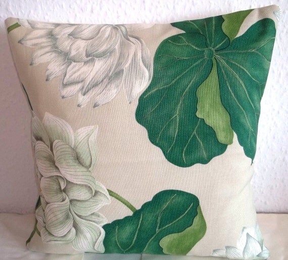 Sanderson KEW fabric cushion cover pillow cover 16 x 16 by Looleys