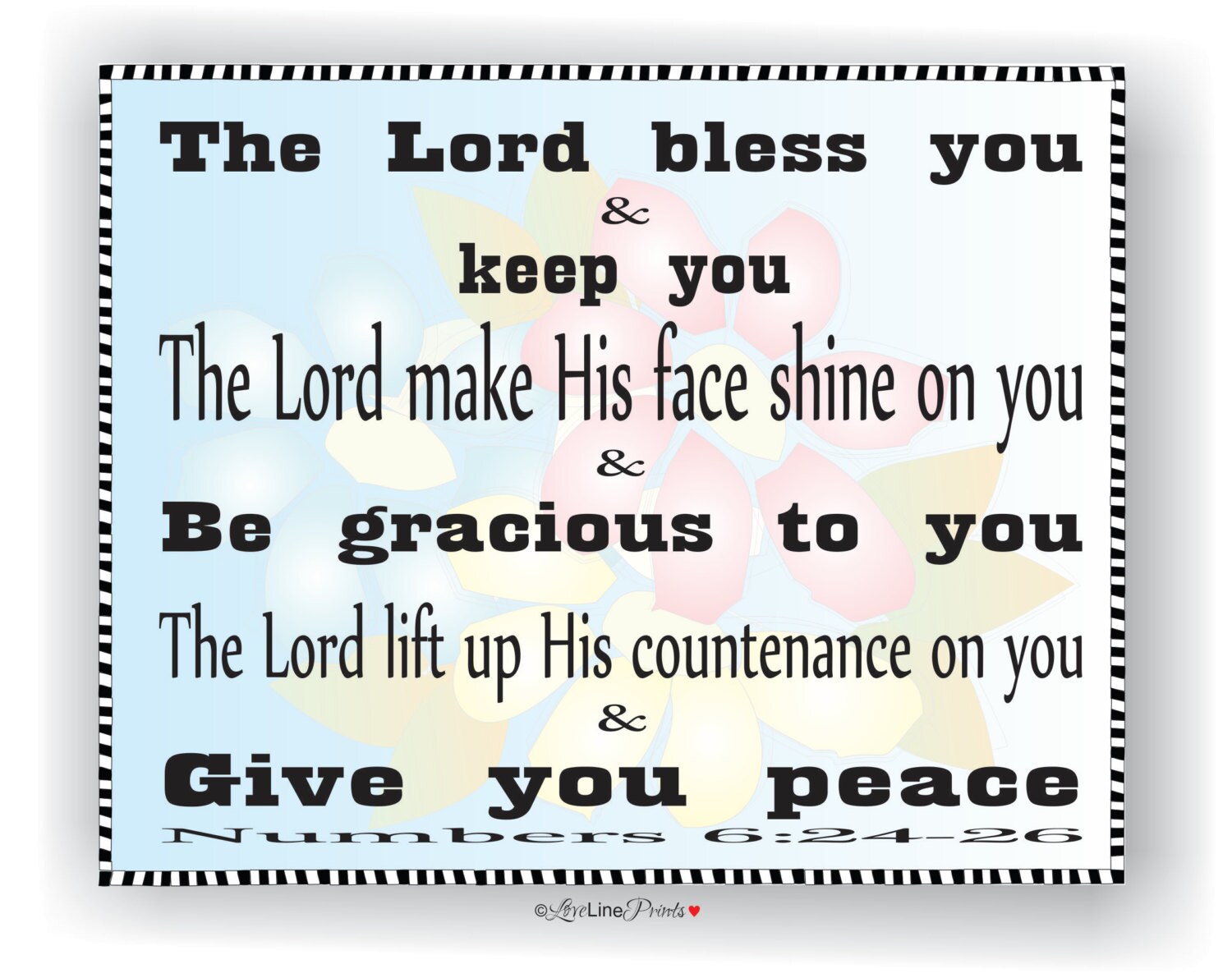 the lord bless you and keep you the lord bless you and keep you