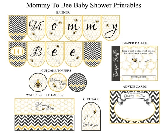 Mommy To Bee Baby Shower Printable Mommy To Bee Baby Shower Printable