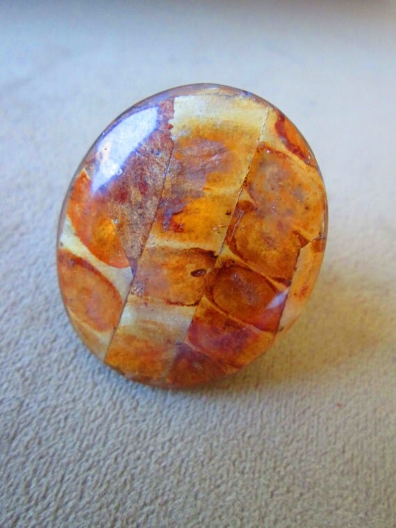 Tortoise Shell Ring by truthorwear on Etsy