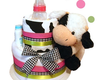 Popular items for cow diaper cakes on Etsy