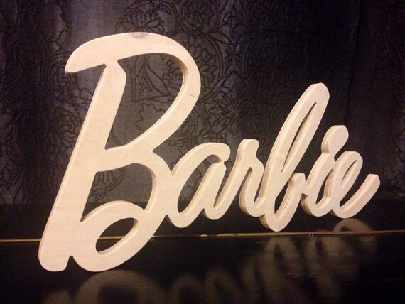 neon barbie sign