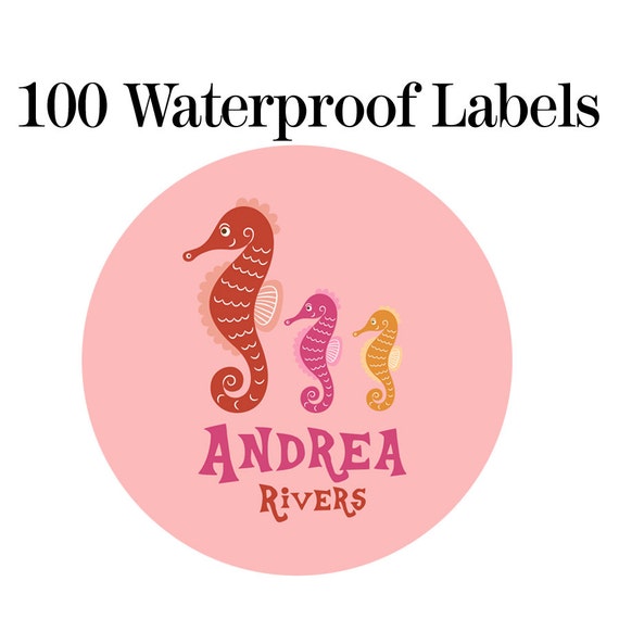100ct Waterproof Name Labels Baby Bottle Labels Kids Name