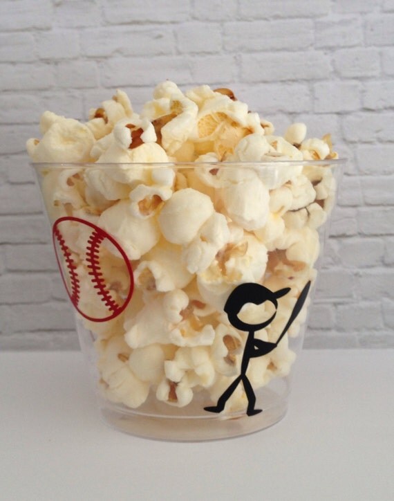 Baseball Party Snack Cups Set of 12