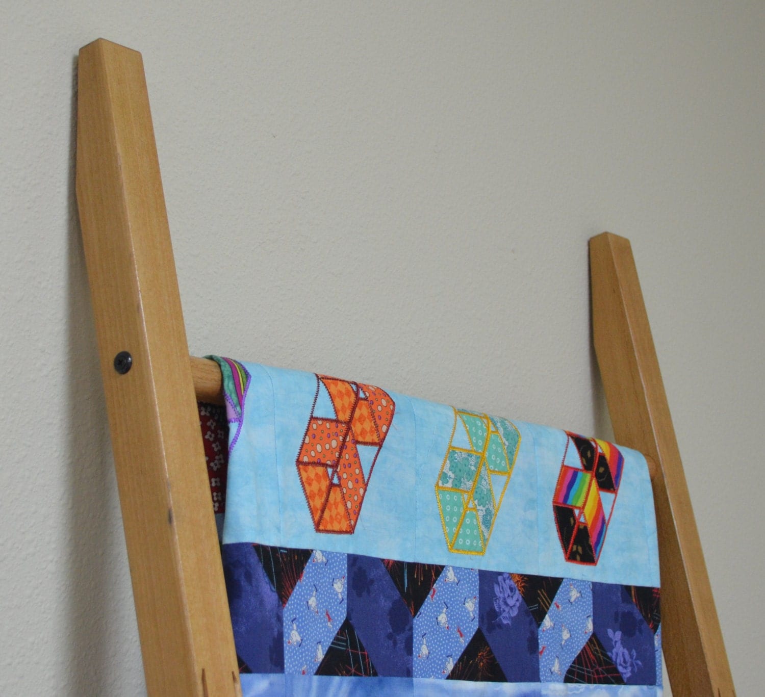 Quilt Ladder Handmade Quilting Accessories Wooden Quilt