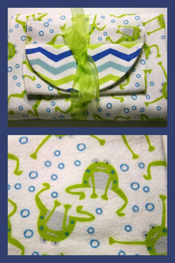 Receiving blanket/burp cloth set
