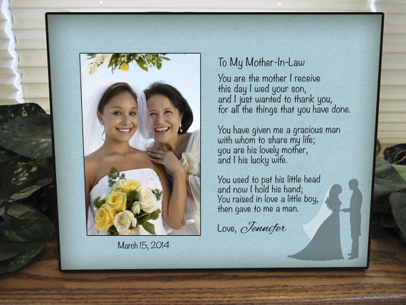 Mother In Law Gift Personalized Mother In Law Picture Frame