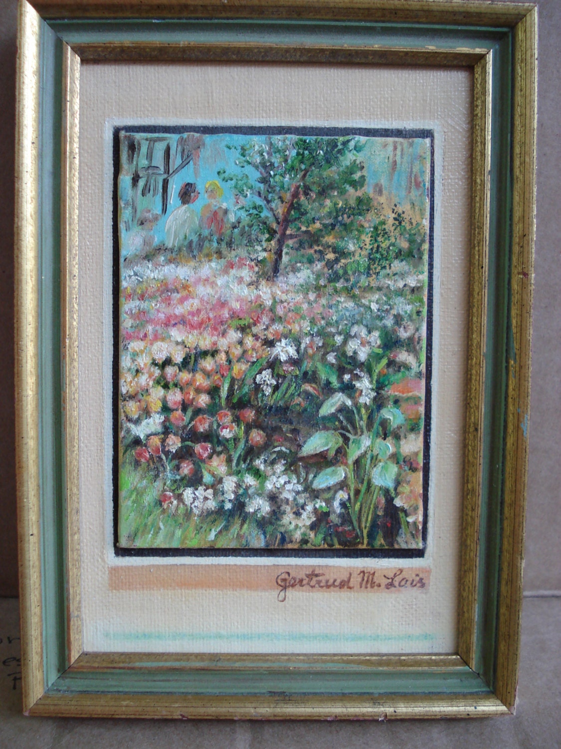 Miniature Framed Landscape Painting by LizTishandCo on Etsy