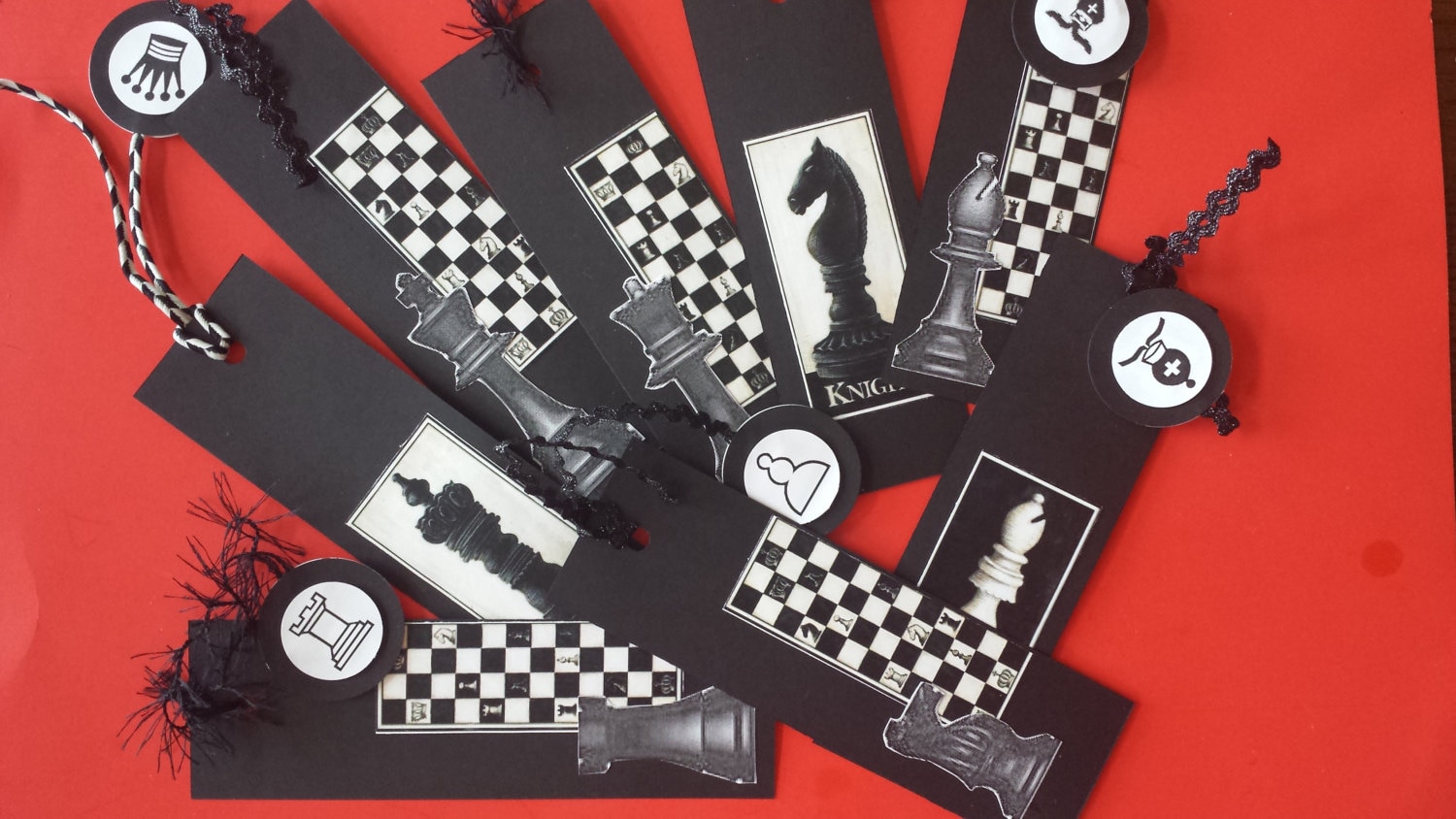 Chess Bookmarks Chess Birthday Party Favors Set by ChristNovMama