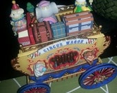 Enesco Music Box Circus Wagon Workin For Peanuts