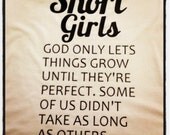 Items similar to T-shirt with Short Girls saying on it on Etsy