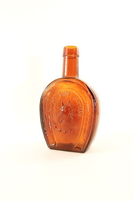 Amber Horse Shoe Bitters Medicine Bottle by FinestQualityDryGood
