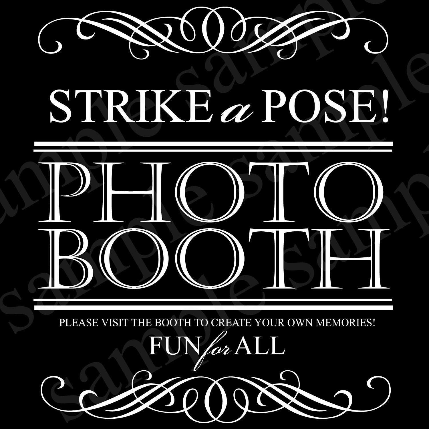 Wedding PhotoBooth Sign INSTANT DOWNLOAD Digital Photo Booth