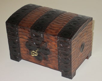 Jewelry box wooden chest