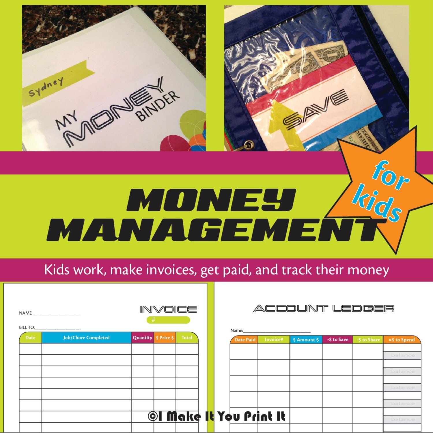 Money Management Binder System for Kids