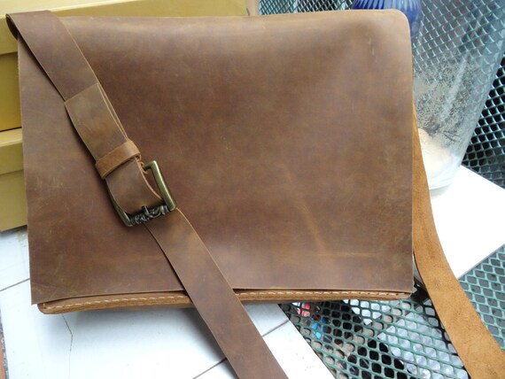 Leather messenger bagCamera tool bagwaxed thread laptop