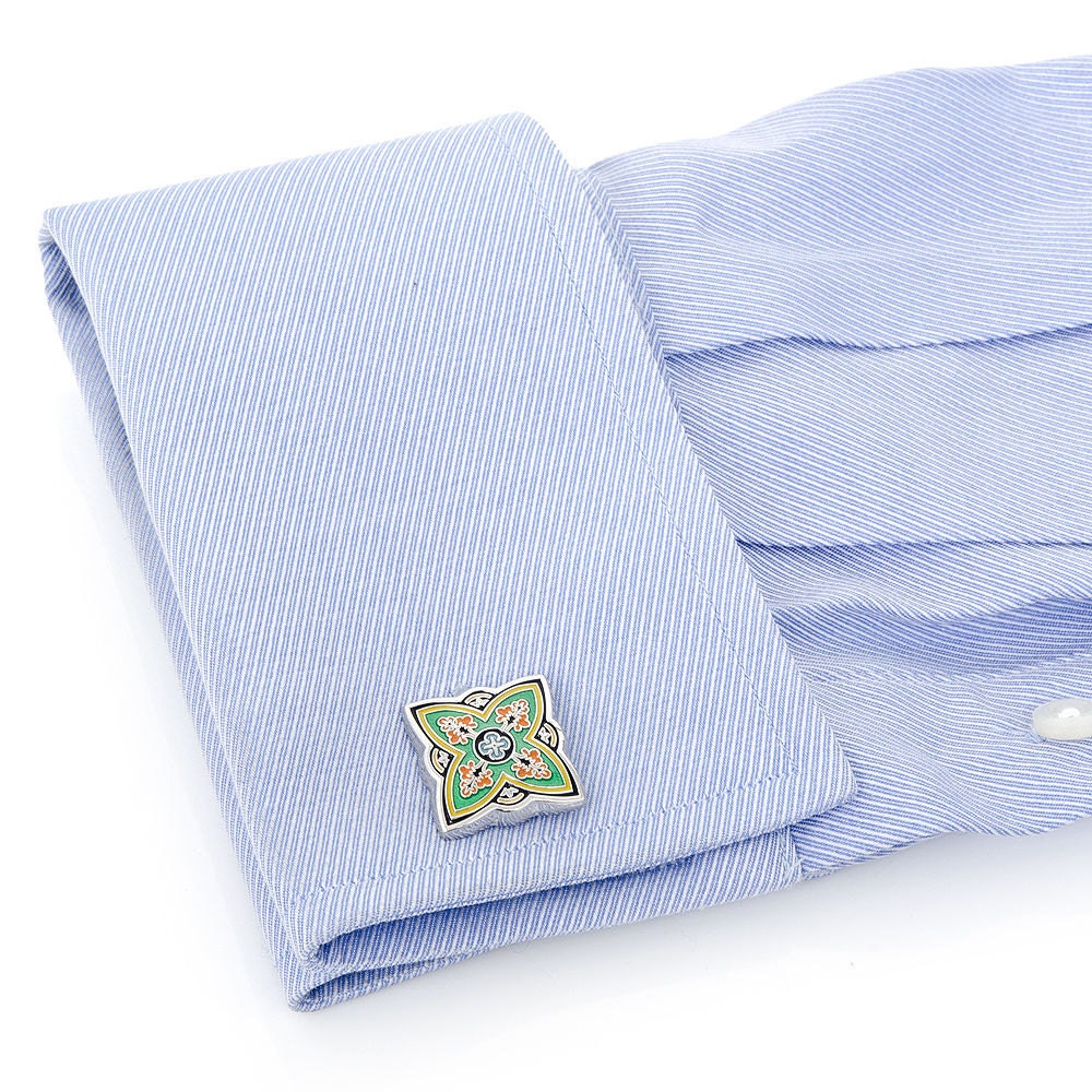 Spanish Springtime Bloom Cufflinks Cuff Links by PerfectCufflinks