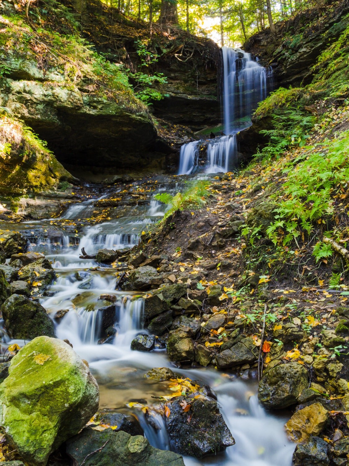 Horseshoe Waterfall Upper Peninsula Michigan
