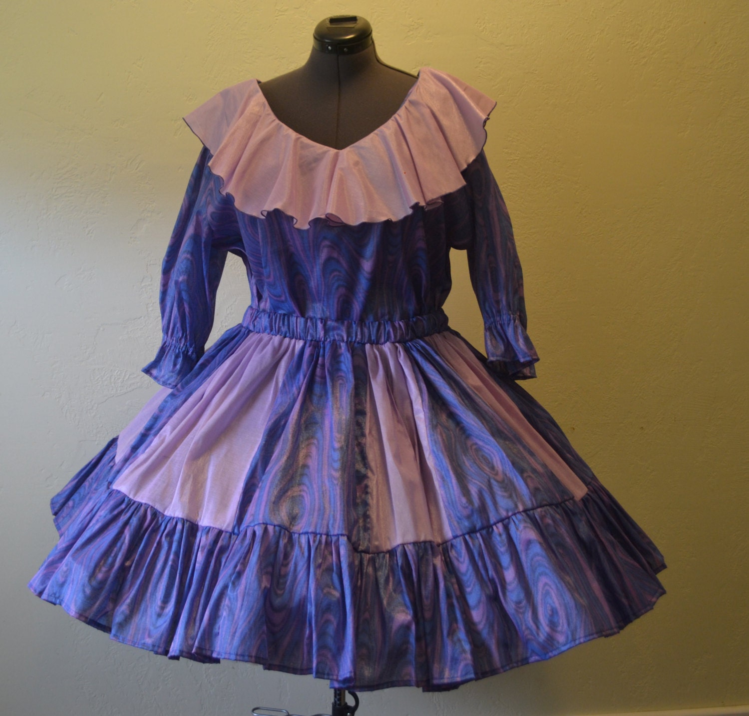 Square Dance Skirt And Blouse Womens plus size