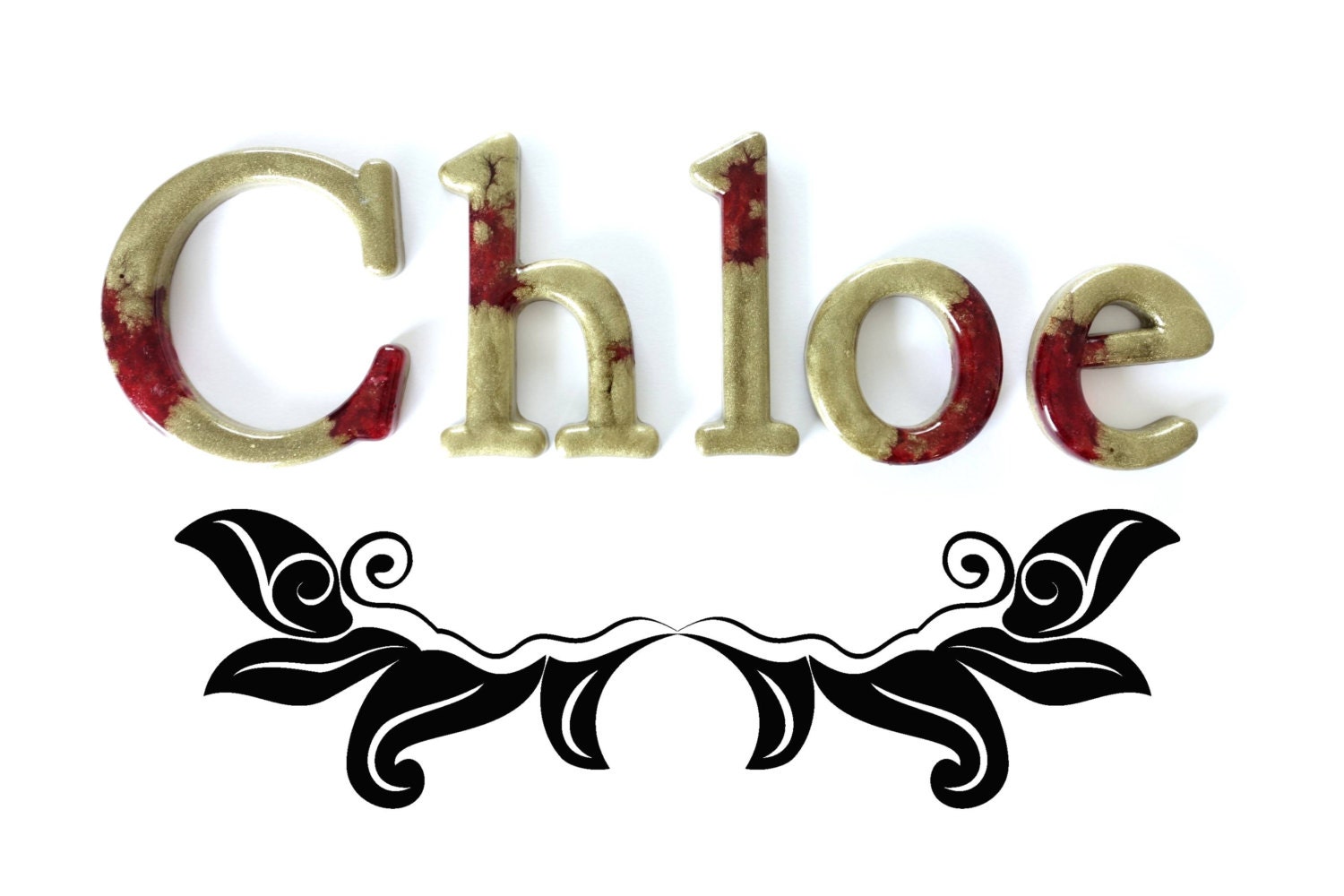 Decorative Girls Name Sign Chloe Decorative By Wordosaurustext 3676