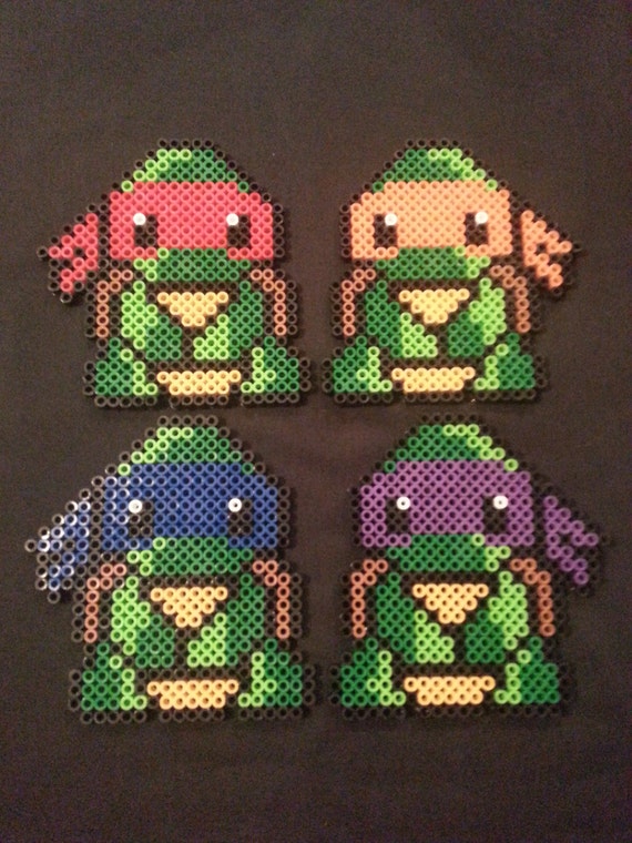 Items similar to Teenage Mutant Ninja Turtle Perler Bead Figures on Etsy