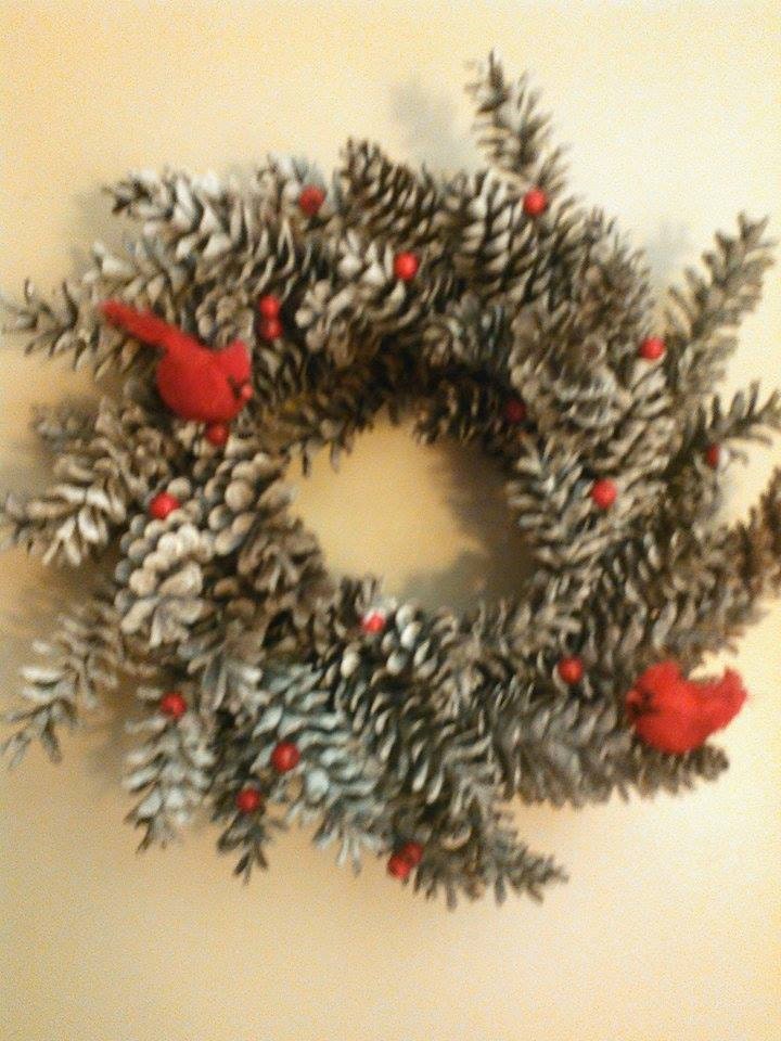 Handmade Pinecone Wreath