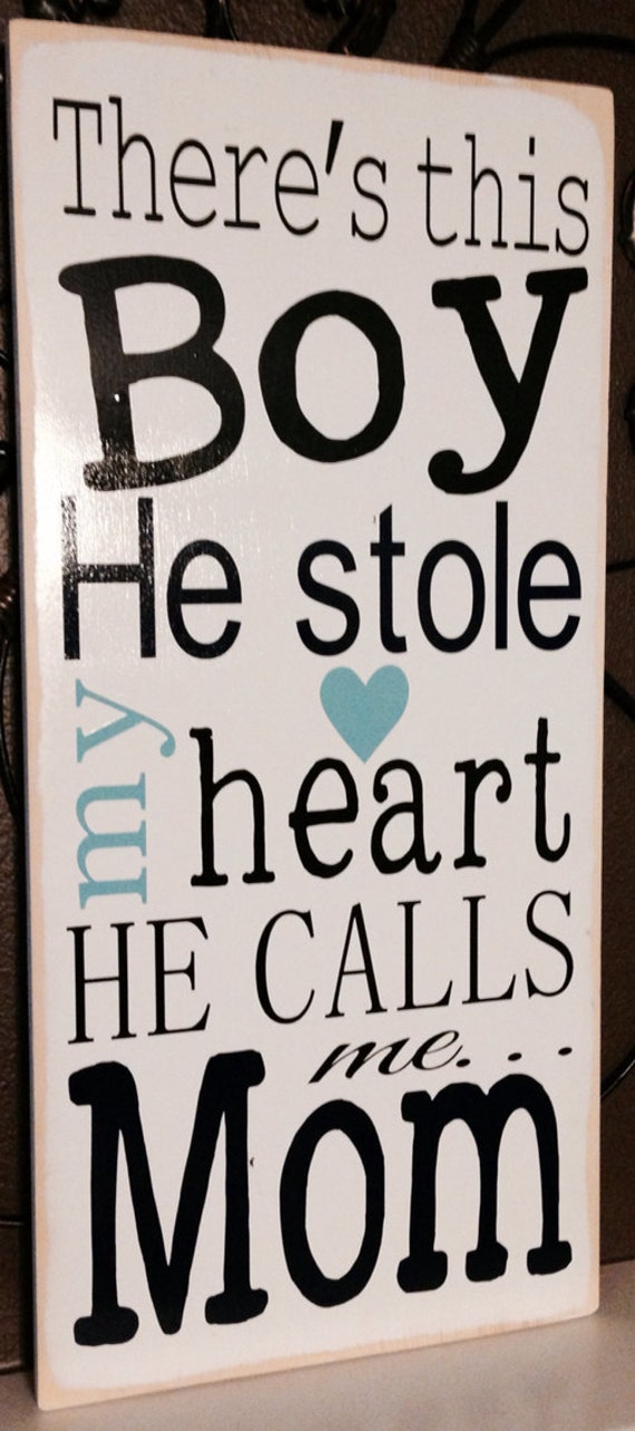 There's This Boy He Stole My Heart He Calls Me by PalletBoutique