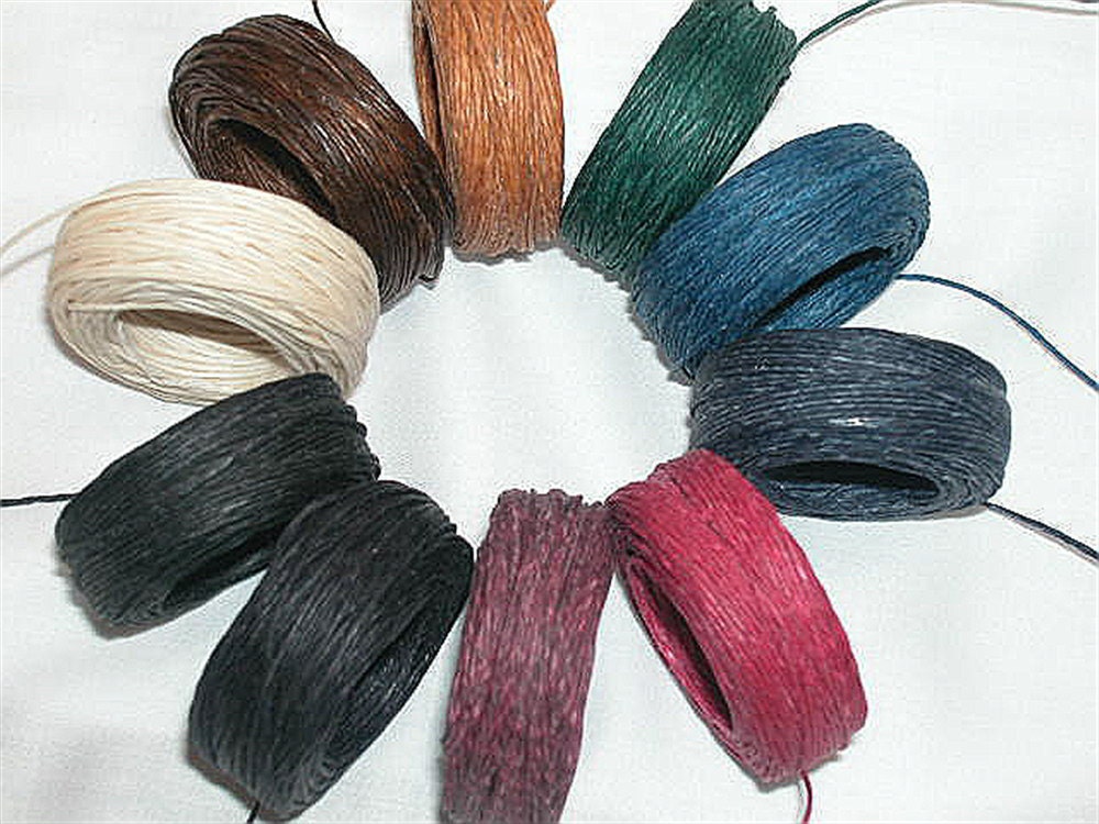 25 yd 5 ply WAXED Linen Bead Cord Thread .7mm dia