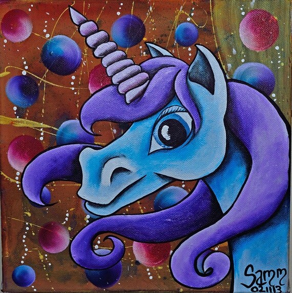 Acrylic Unicorn Painting by CreativeAlchemistGal on Etsy