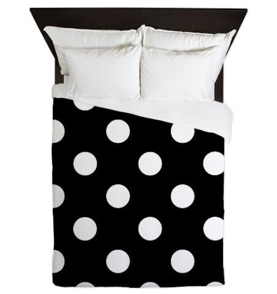 Duvet Cover Black and White Polka Dots Polka Dot Duvet